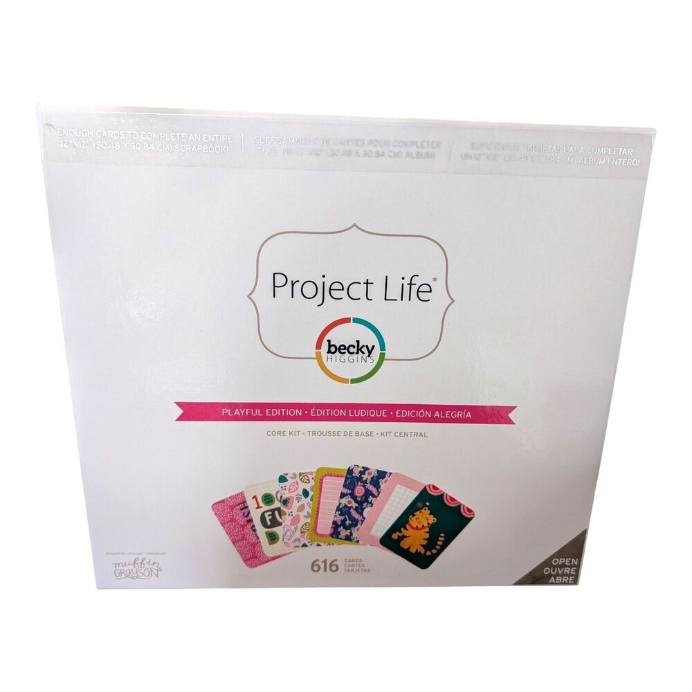 Project Life Becky Higgins Playful Edition 616 Scrabooking Vault Journal Cards
